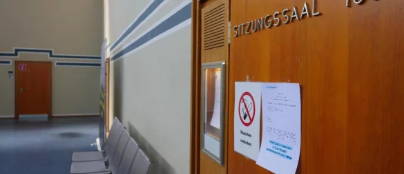 Eine Vergewaltigung ist - teilweise unter Ausschluss der Öffentlichkeit - in Saal 165 des Detmolder Landgerichts verhandelt worden. - © Jost Wolf
