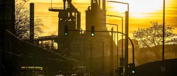 Sitz des Groß-Unternehmens Thyssenkrupp ist im nordrhein-westfälischen Duisburg und Essen. - © imago/Jochen Tack