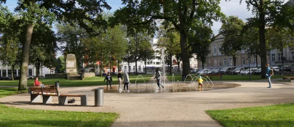 Der Kaiser-Wilhelm-Platz mitten in Detmold. - © Archivfoto: Silke Buhrmester