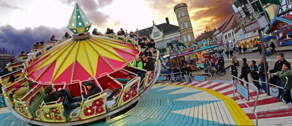 Ein Bild aus besseren Zeiten: Die Kläschen-Kirmes in Horn ist, genauso wie die Frühjahrskirmes, erstmal Geschichte. - © Archivfoto: Nicole Ellerbrake