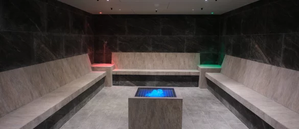 Das nagelneue türkische Dampfbad, das Hammam, der Bali-Therme soll am 1. Juni 2026 öffnen. - © Ulf Hanke