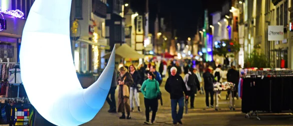 Moonlight-Shopping in Lemgo in stimmungsvoller Atmosphäre. - © Archivfoto: Nicole Ellerbrake