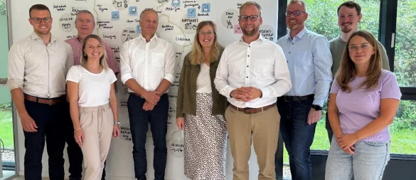 Vertreterinnen und Vertreter aus Dörentrup, Barntrup und Extertal trafen sich zum Auftaktworkshop für die Entwicklung einer gemeinsamen Nachhaltigkeitsstrategie. - © Stadt Barntrup