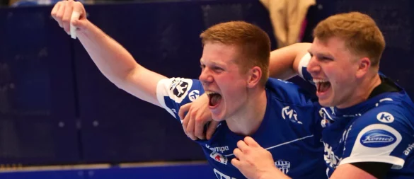 Niels Versteijnen und Lukas Hutecek werden mindestens noch 2028 zusammen für den TBV Lemgo Lippe jubeln. - © Jörg Hagemann