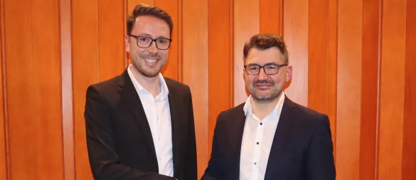 Führungswechsel bei den Liberalen in Nordlippe: Christopher Beni (links) übernimmt den Vorsitz von Christian Sauter. - © FDP Nordlippe