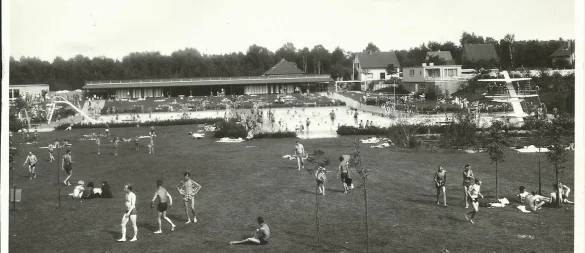 Blick zurück: Das Freibad Schwarzenbrink vor 60 Jahren. - © Förderverein Freibad Schwarzenbrink
