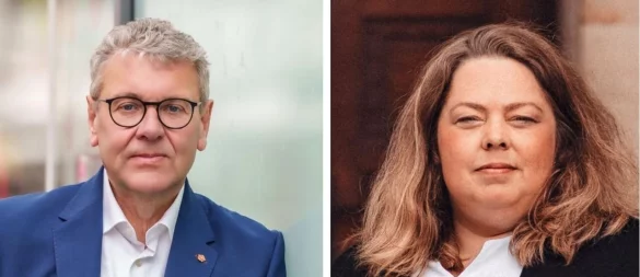 Meinolf Haase (CDU) und Ilka Kottmann (SPD) treten in der Stichwahl um den Landratsposten an. - © CDU Lippe/SPD Lippe