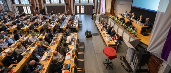 Im Assapheum in Bielefeld tagt jährlich im November die Synode der EKvW. - © epd