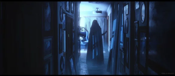 Nur ein mysteriöser Schatten – oder doch mehr? Das Horrorspiel "Luto" offenbart in unserem Test Licht und Schatten. - © Broken Bird Games