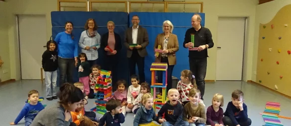 Erzieher, Eltern und Kinder hatten viel Spaß. - © Kita Hermannstraße