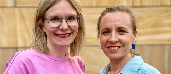 Karina Frensemeier (links) und Nina Bollmann haben gemeinsam „Mach’s Mietbar“ ins Leben gerufen. - © Karina Frensemeier