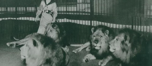 Dora Friese sorgte mit ihren Dressuren weltweit für Furore. - © Archiv: Friese