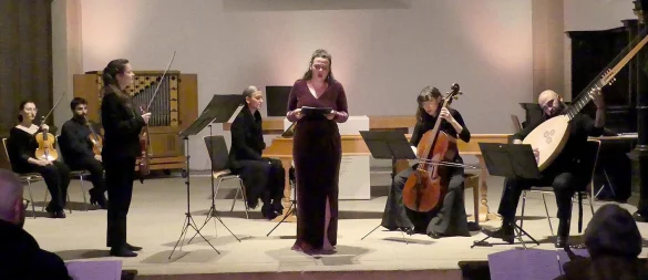 Das Ensemble Boulevard Baroque ging mit Sopranistin Isabel Schicketanz auf eine nächtliche Reise. - © Rudi Rudolph