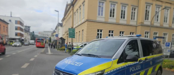 Die Sicherheitsvorkehrungen am dritten und letzten Prozesstag zum Mordfall Bachstraße sind am Freitag besonders hoch gewesen. - © Janet König