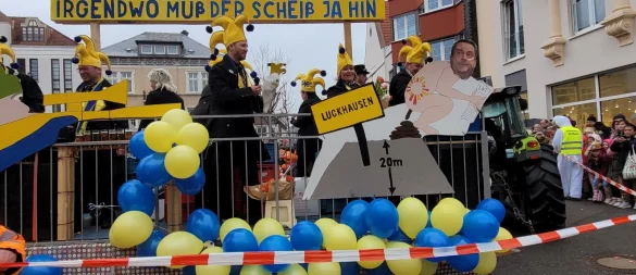 Februar 2023: Proteste gegen die Sanierung der Schießanlage. - © Archivfoto: Astrid Sewing