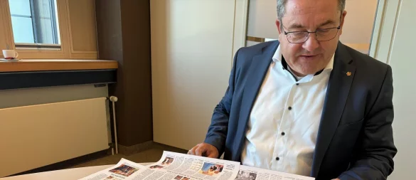 Er blickt zurück auf zehn Jahre Landrat: Dr. Axel Lehmann. - © Martin Hostert