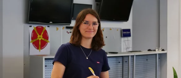 LZ-Volontärin Chiara Wibbeke. - © Jörg Hagemann