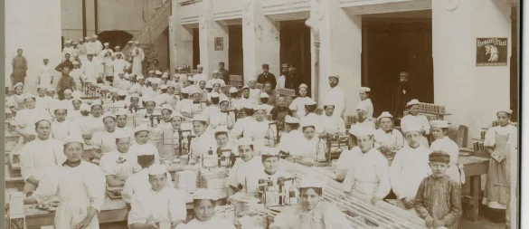 Um 1900 herum beschäftigten die Stärkefabriken rund 1200 Menschen - eine gigantische Zahl für die damalige Zeit. - © Stadtarchiv Bad Salzuflen
