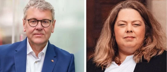 Meinolf Haase (CDU) und Ilka Kottmann (SPD) treten in der Stichwahl um den Landratsposten an. - © CDU Lippe/SPD Lippe