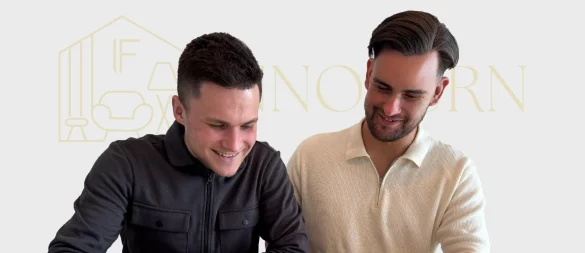 Yevhenii Rabcheniuk (25) und Alexander Pries (24) wollen mit ihrem Start-Up Möbel neu denken. - © Bildrechte: Yevhenii Rabcheniuk