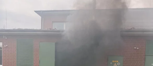 In der Wittekindstraße brennt es in einem Keller. - © Feuerwehr Detmold/C.Rieks