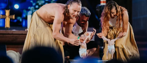 Nach ihrem Auftritt auf einer Bühne im Paderborner Dom haben die Tänzer der Gruppe Bodytalk auch Mails mit teils harschen Reaktionen bekommen. - © BESIM MAZHIQI