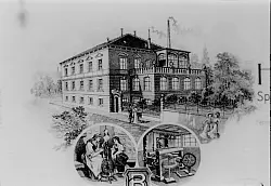 Das Textilunternehmen Benkelberg – an der heutigen Detmolder Straße 30 – zählt zu den bekannten Wäscheherstellern Anfang des 20. Jahrhunderts. Quelle: Kreisarchiv Lippe - © Kreisarchiv Lippe