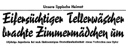 So titelte die Lippische Landes-Zeitung in ihrer Ausgabe vom 5. März 1970. Die Nachricht hatte sich bereits wie ein Lauffeuer verbreitet, heißt es in dem Bericht. - © LZ-Archiv