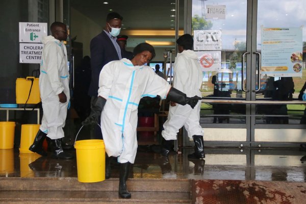 Die Weltgesundheitsorganisation (WHO) sieht die Cholera in Afrika weiter auf dem Vormarsch. - © --/AP/dpa