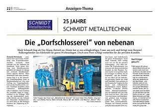 Schmidt Metalltechnik 25 Jahre
