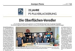 P5 Pulverlackierung 25 Jahre