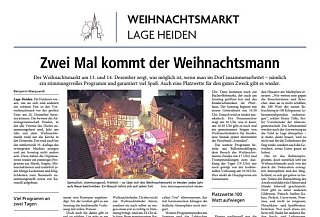 Weihnachtsmarkt Lage-Heiden Dez 2025