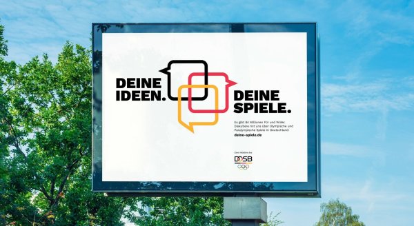 Der DOSB hat mit der Kampagne «Deine Ideen. Deine Spiele.» den Prozess für eine Olympia-Bewerbung gestartet. - © -/DOSB/dpa