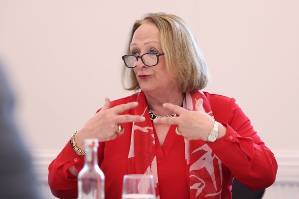 Die Antisemitismusbeauftragte des Landes Nordrhein-Westfalen, Sabine Leutheusser-Schnarrenberger stellt in Düsseldorf den 4. Jahresbericht vor. - © David Young/dpa
