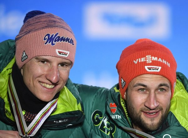 Eisenbichler und Geiger - © Foto: Hendrik Schmidt/dpa/Archivbild