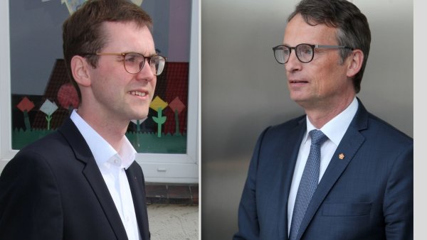 Matthias Kalkreuter (SPD) und Dr. Stefan Everding (CDU) treten im Juni erneut an. - © Wolfgang Becker/Bernhard Preuß