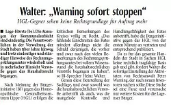 HGL-Gegner wollen Rechtsanwalt stoppen - &copy; LZ-Archiv