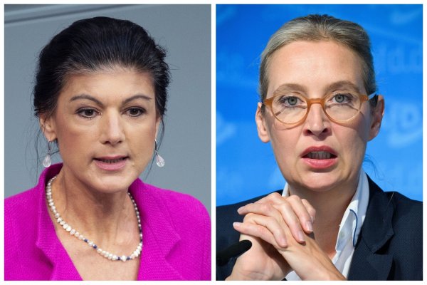 BSW-Gründerin Sahra Wagenknecht und AfD-Chefin Alice Weidel lieferten sich bei «Maischberger» einen Schlagabtausch. (Archivbild) - © J. Penschek/B. von Jutrczenka/dpa