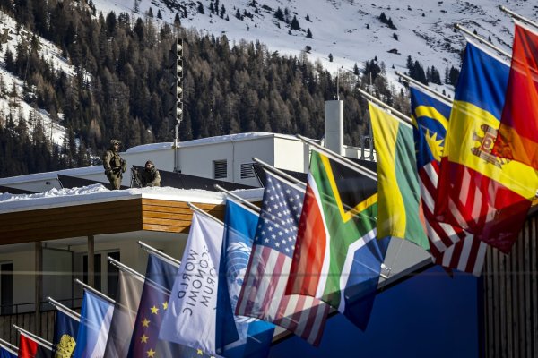 Das Weltwirtschaftsforum in Davos ist ein politisch-ökonomisches Spitzentreffen. - © Michael Buholzer/KEYSTONE/dpa