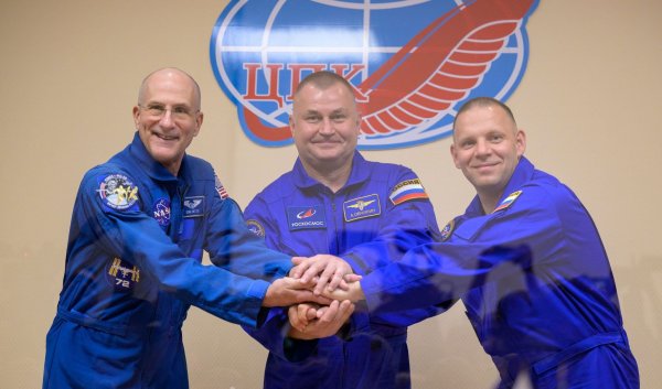 Die Raumfahrt ist das beinahe letzte Feld, auf dem die USA und Russland trotz der politischen Spannungen noch zusammenarbeiten. - © Bill Ingalls/NASA/AP/dpa