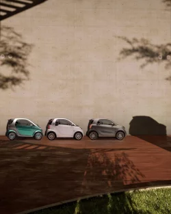 Der Smart Fortwo kehrt als neuer #2 ab Herbst 2026 als kompakter Zweisitzer für die Stadt zurück. - © Smart/dpa-tmn