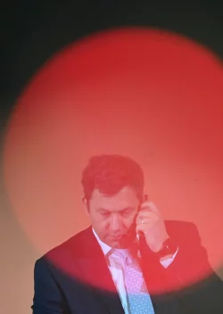 Klingbeil betonte: Mit ihm werde es keine Kehrtwende in der Ukraine-Politik geben. - © Katharina Kausche/dpa