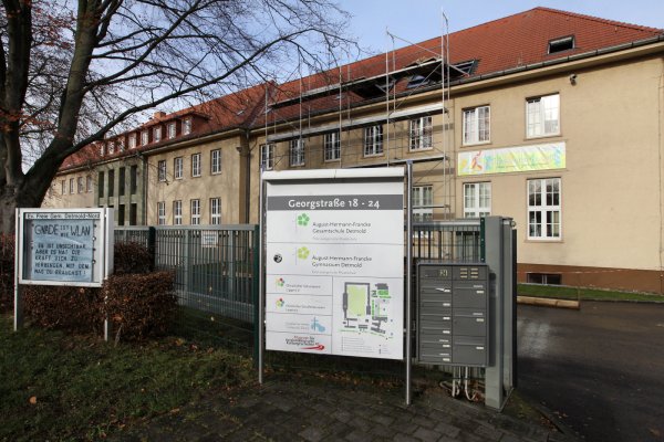 Mit Gottvertrauen: In Detmold betreibt der Christliche Schulverein Lippe August-Hermann-Francke-Gesamtschule und -Gymnasium an der Georgstraße. - © Bernhard Preuß