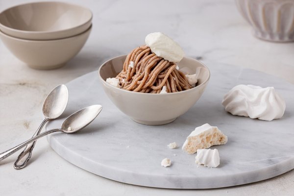 Vermicelles ein Schweizer Dessert-Klassiker aus dem Püree der Esskastanie. - © swissmilk.ch/rezepte/dpa-tmn