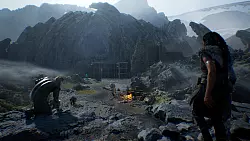 Es gibt keine Möglichkeit, das Monster im Tal zu umgehen – wir müssen uns dem Kampf stellen. Wer gut ausweichen kann, muss unter Umständen trotzdem schnell das Zeitliche segnen. - © Myrkur Games