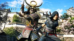 In "Assassin's Creed Shadows" werden wir gleich zwei Hauptprotagonisten steuern. Samurai Yasuke (l.) und Shinobi Naoe. - &copy; Ubisoft