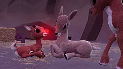 Rudolphs rote Nase ist kaum zu übersehen. Auch im Spiel leuchtet sie schön rot und ist Wegweiser zu versteckten Weihnachtsglocken. - © Headless Chicken Games