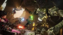 Willkommen in den "Borderlands"! Hier gibt's für intergalaktische Aliens von uns ordentlich auf die Mütze. - © Gearbox Software