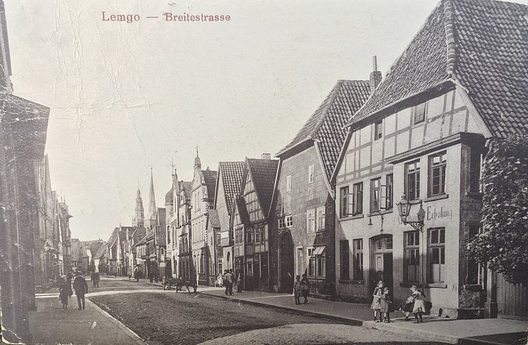 Selige Zeiten: Schon 1921 kamen Gäste in der Breiten Straße unter, im damaligen „Gasthaus zur Erholung“, wie eine Postkarte aus dieser längst vergangenen Epoche zeigt. Repro: Sammlung Hartmut Walter - © Sammlung Hartmut Walter