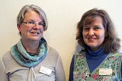 Aktiv: Petra Stork (links) und Irene Olma. - © Patrick Bockwinkel